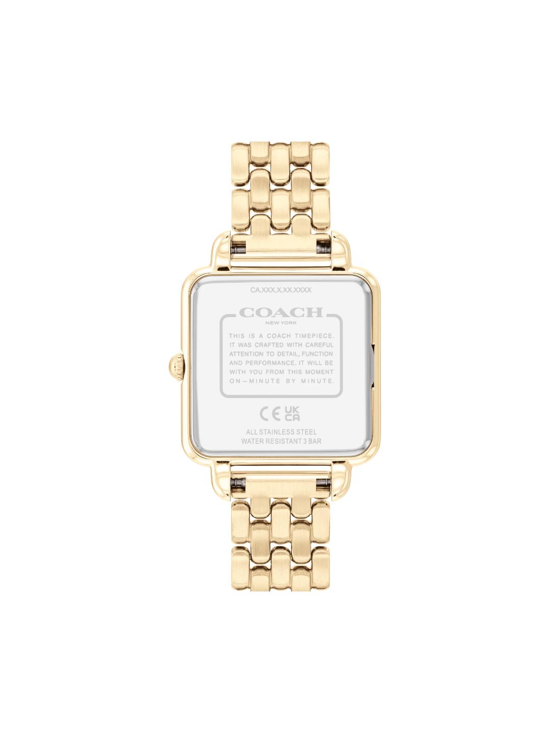 Coach Cass Champagne 28 mm Dial Women Analog Watch 14504495