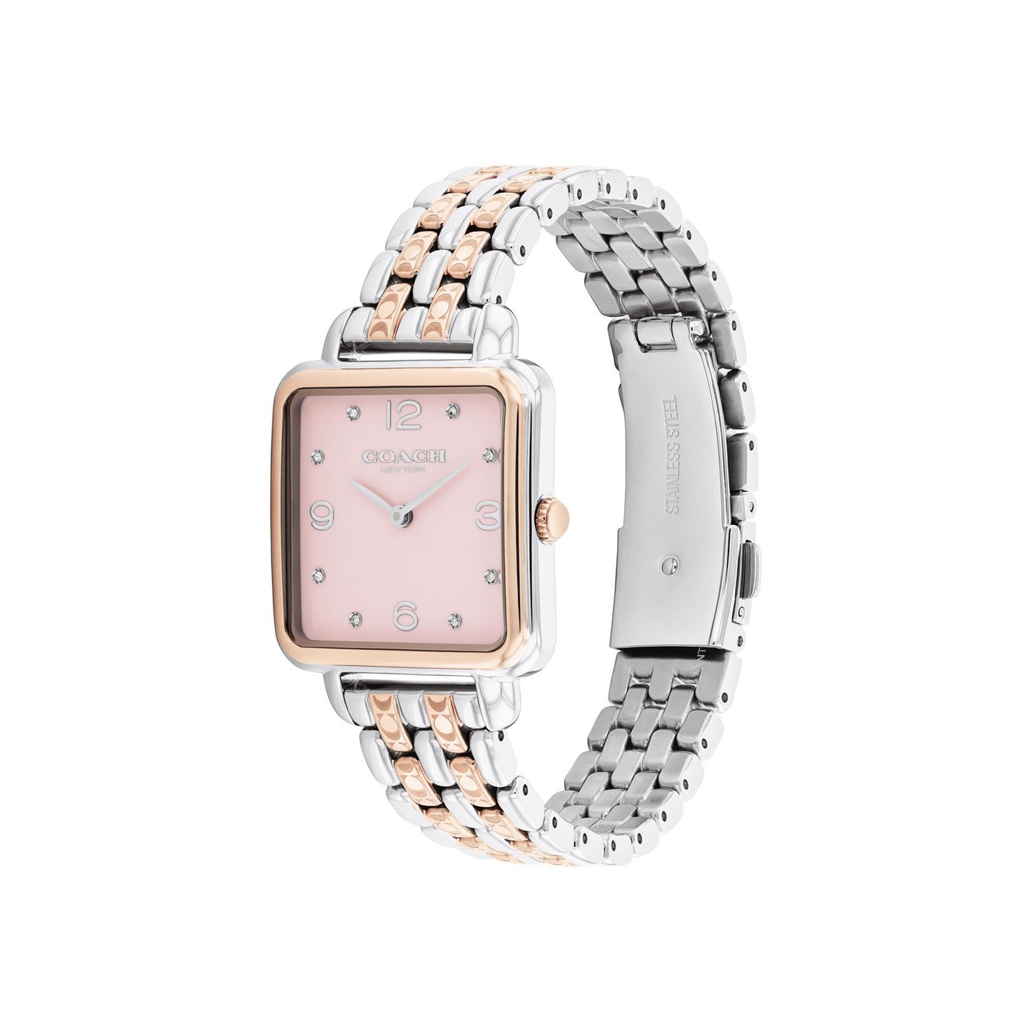 Coach CASS 28 mm Pink Dial Women Watch 14504497