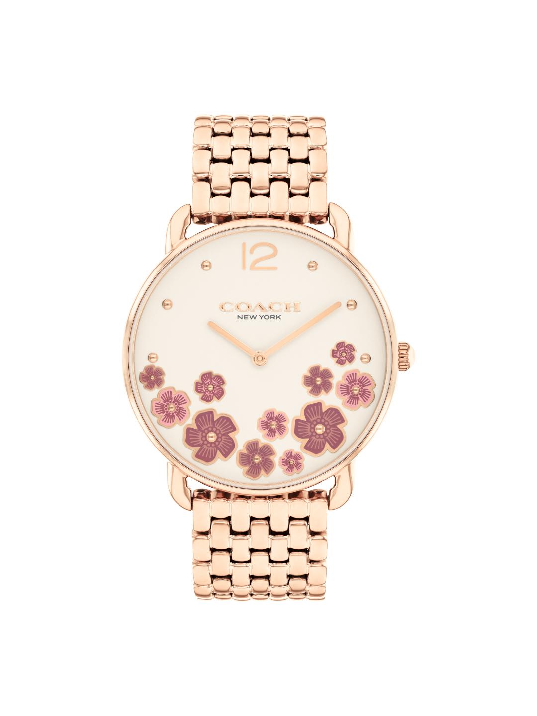 Coach Elliot Qtz Basic Chalk Round Dial Women's Watch 14504515