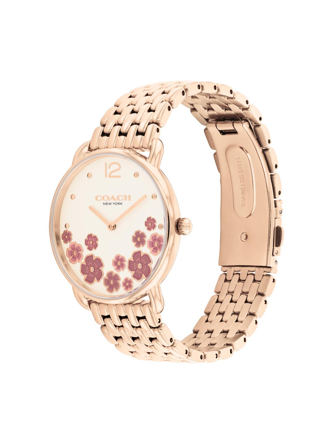 Coach Elliot Qtz Basic Chalk Round Dial Women's Watch 14504515