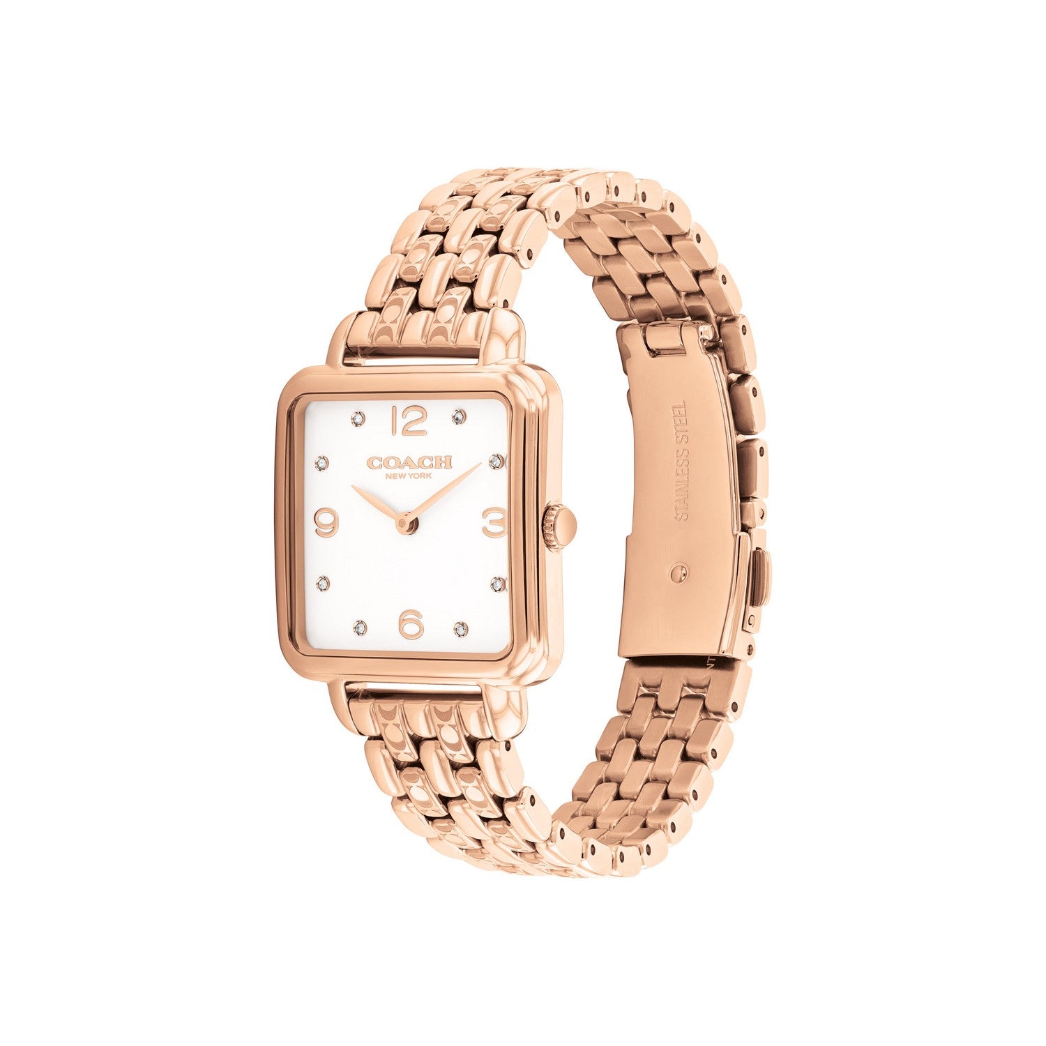 Coach CASS 28 mm White Dial Women Watch 14504532