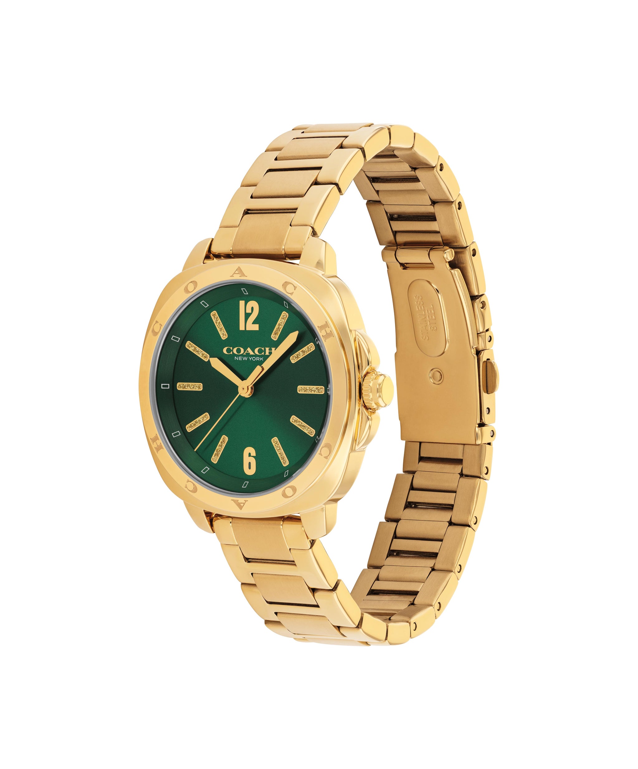 Coach KITT 34 mm Green Dial Women Watch 14504535