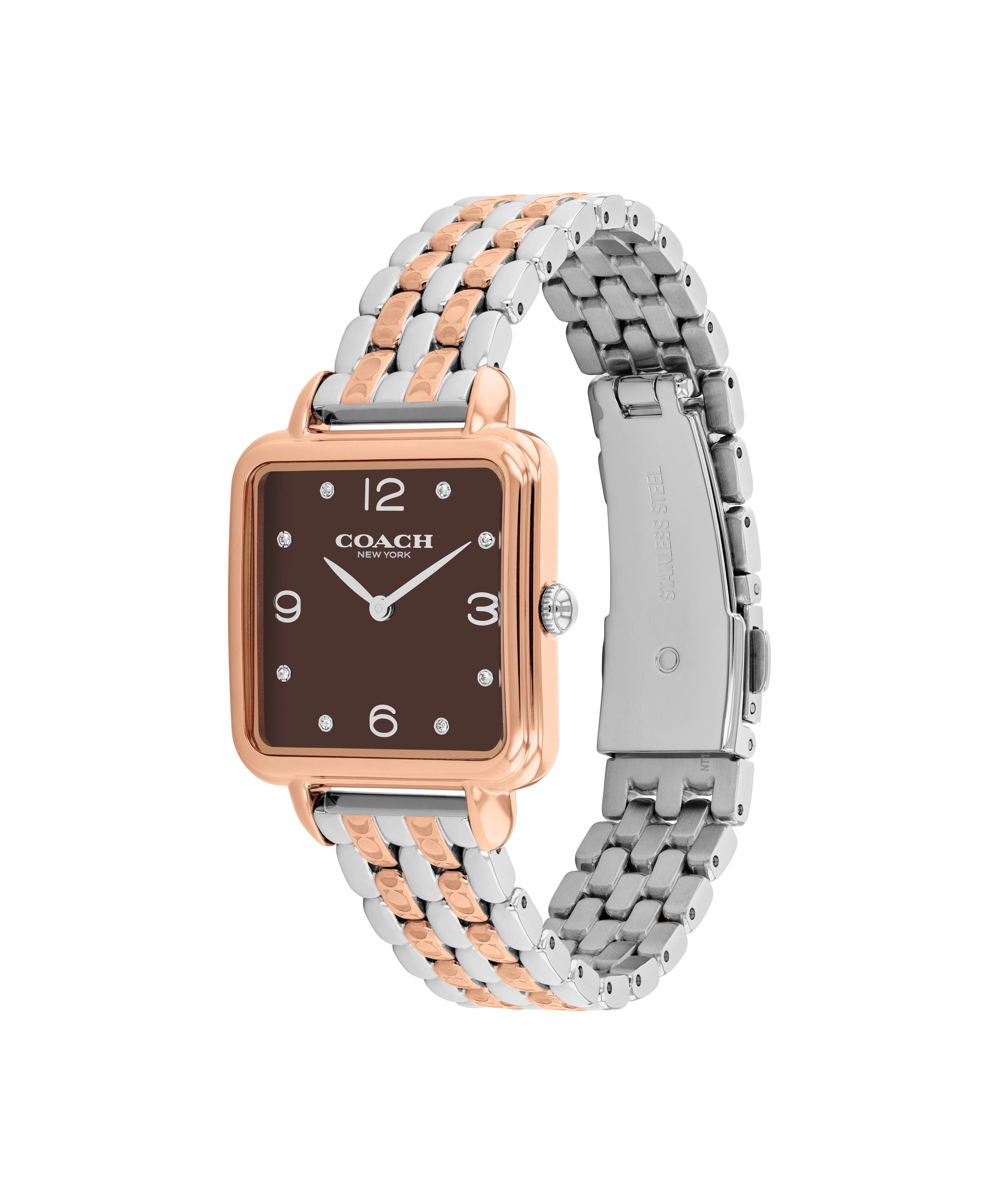 Coach CASS 28 mm Brown Dial Women Watch 14504543