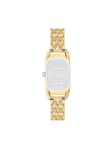 Coach Cadie Qtz Basic Slim Silver White Color Rectangle Dial Women's Watch - 14504550