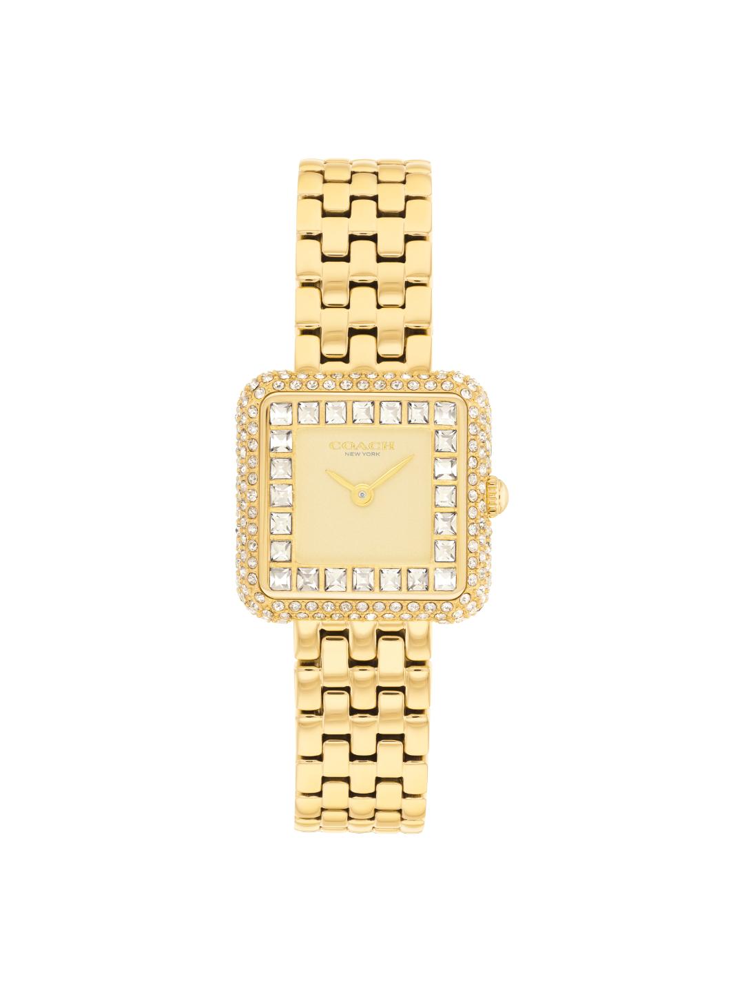 Coach Cass Light Gold 24.2 mm Dial Women Analog Watch 14504559