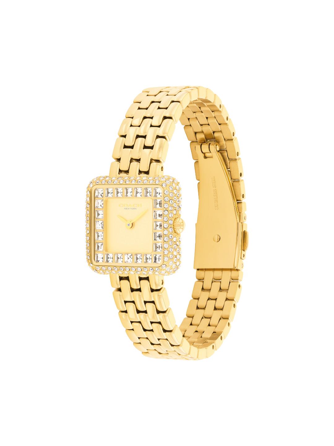Coach Cass Light Gold 24.2 mm Dial Women Analog Watch 14504559