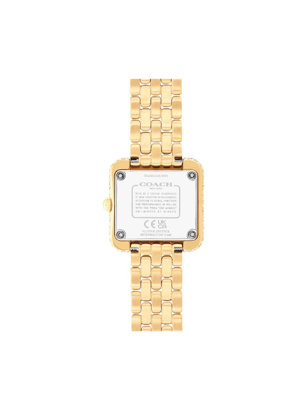 Coach Cass Light Gold 24.2 mm Dial Women Analog Watch 14504559