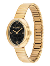 Coach Sammy Qtz Basic Mini Black Color Oval Dial Women's Watch - 14504571