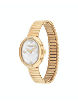 Coach Sammy Qtz Basic Mini Silver White Color Oval Dial Women's Watch - 14504573