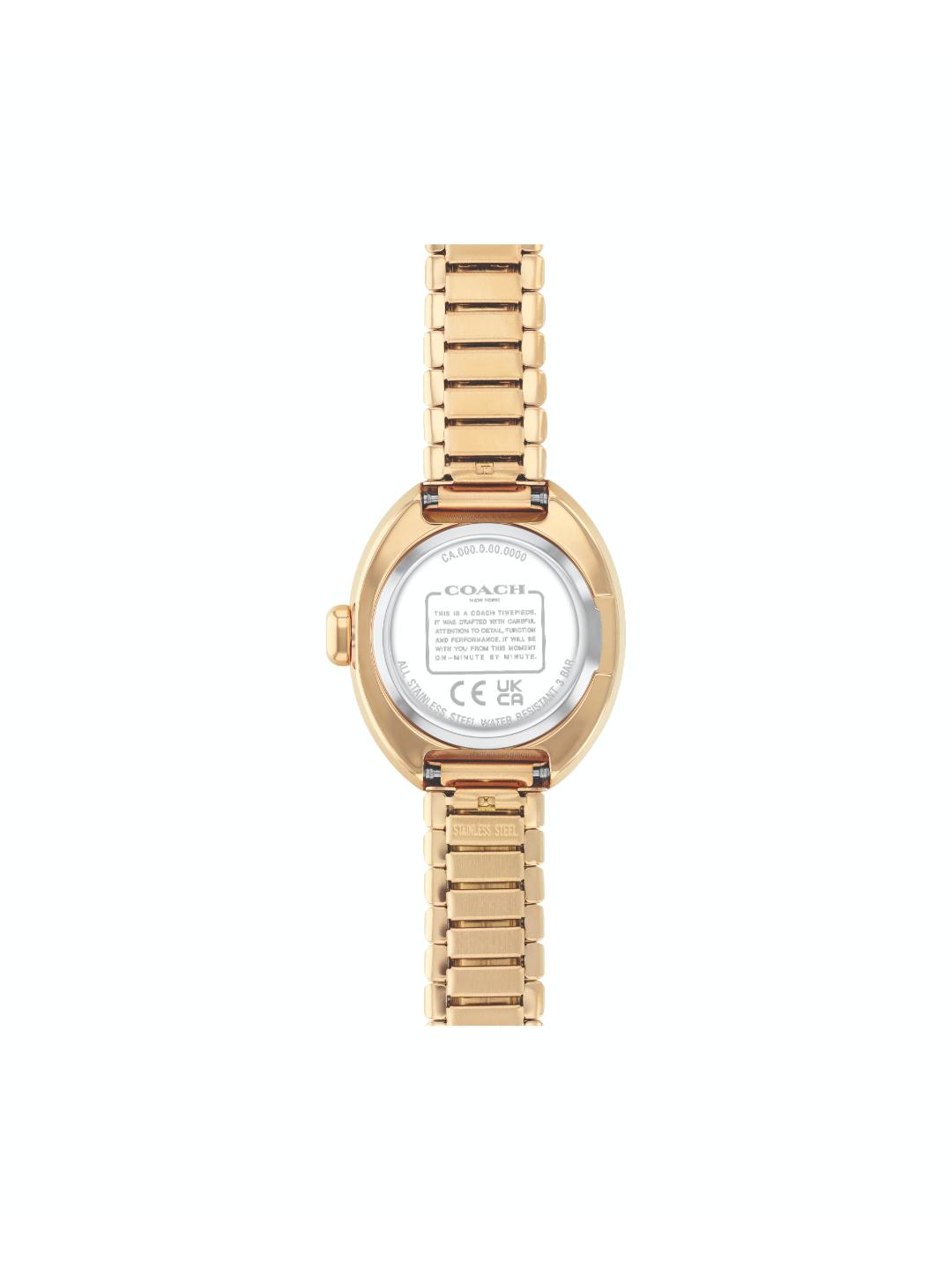 Coach Sammy Qtz Basic Mini Silver White Color Oval Dial Women's Watch - 14504573