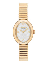 Coach Sammy Qtz Basic Mini Silver White Color Oval Dial Women's Watch - 14504573