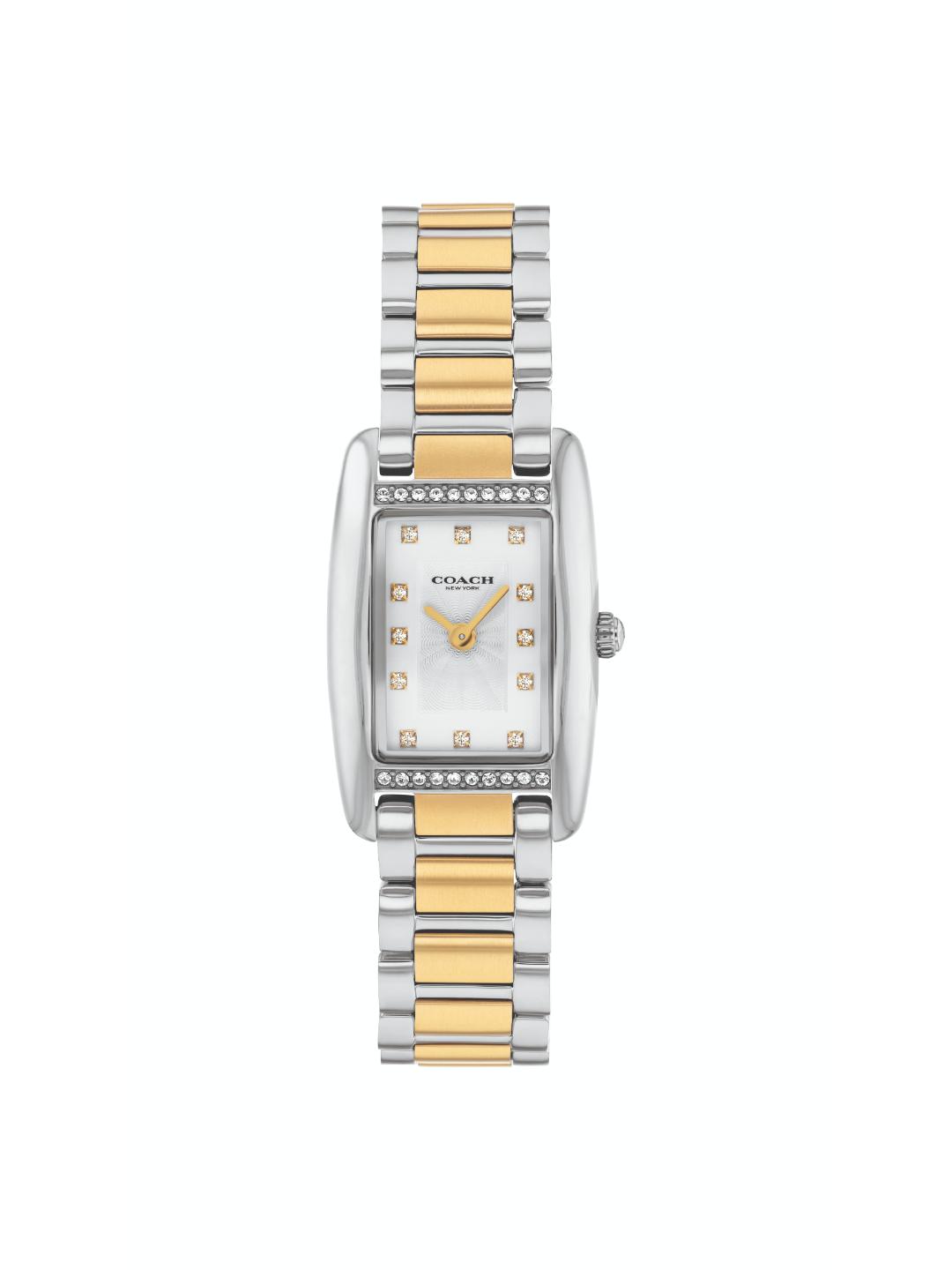 Coach Reese Qtz Basic Mini White Color Rectangle Dial Women's Watch - 14504590