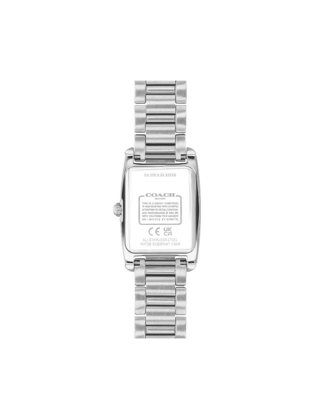 Coach Reese Qtz Basic Mini White Color Rectangle Dial Women's Watch - 14504590