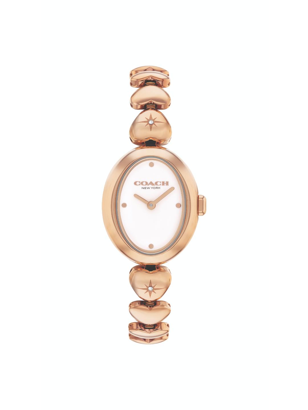 Coach Sammy Qtz Basic Chalk Color Oval Dial Women's Watch - 14504640
