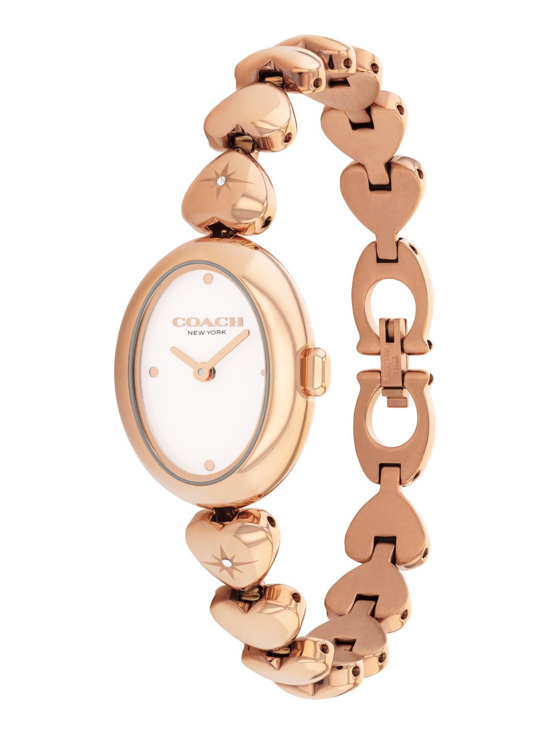 Coach Sammy Qtz Basic Chalk Color Oval Dial Women's Watch - 14504640