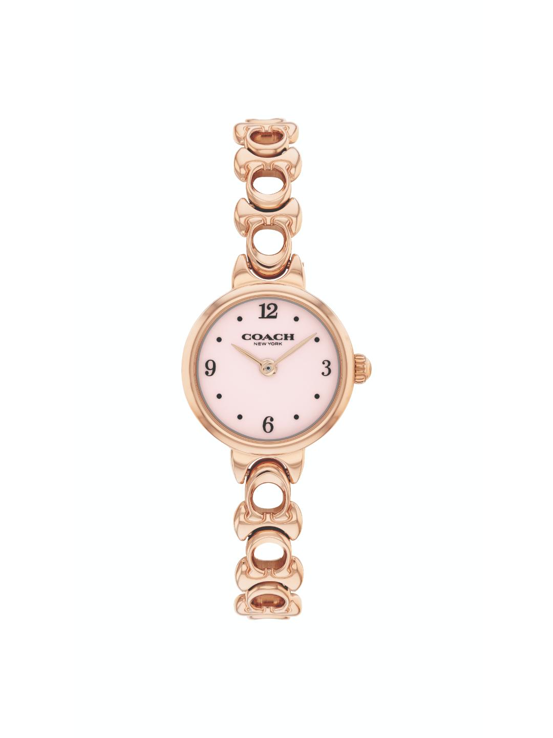 Coach Iris Qtz Basic Slim Light Blush Color Round Dial Women's Watch - 14504652