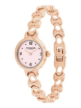 Coach Iris Qtz Basic Slim Light Blush Color Round Dial Women's Watch - 14504652