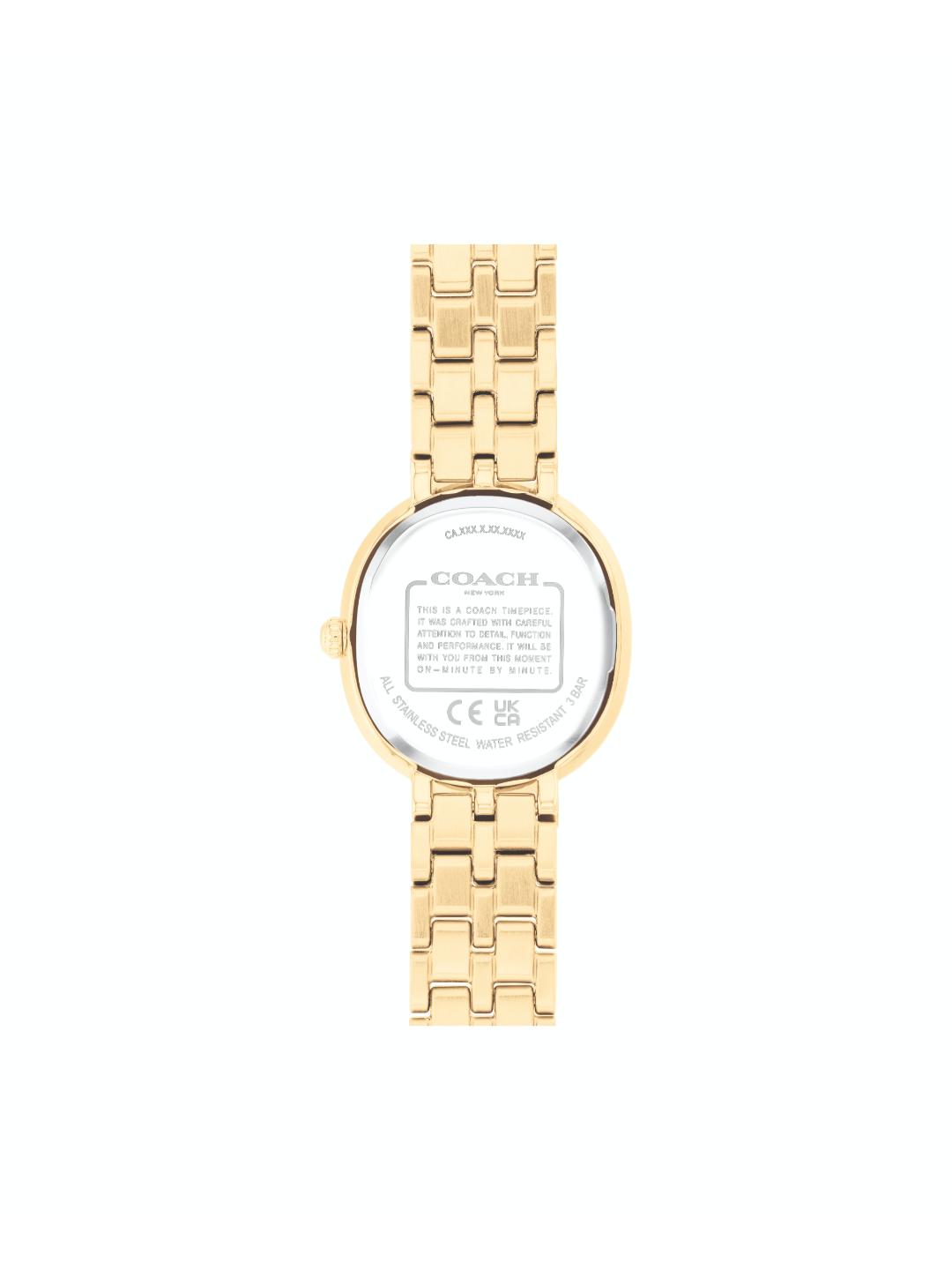 Coach Harlow Qtz Basic Slim Gold Color Cushion Dial Women's Watch - 14504660