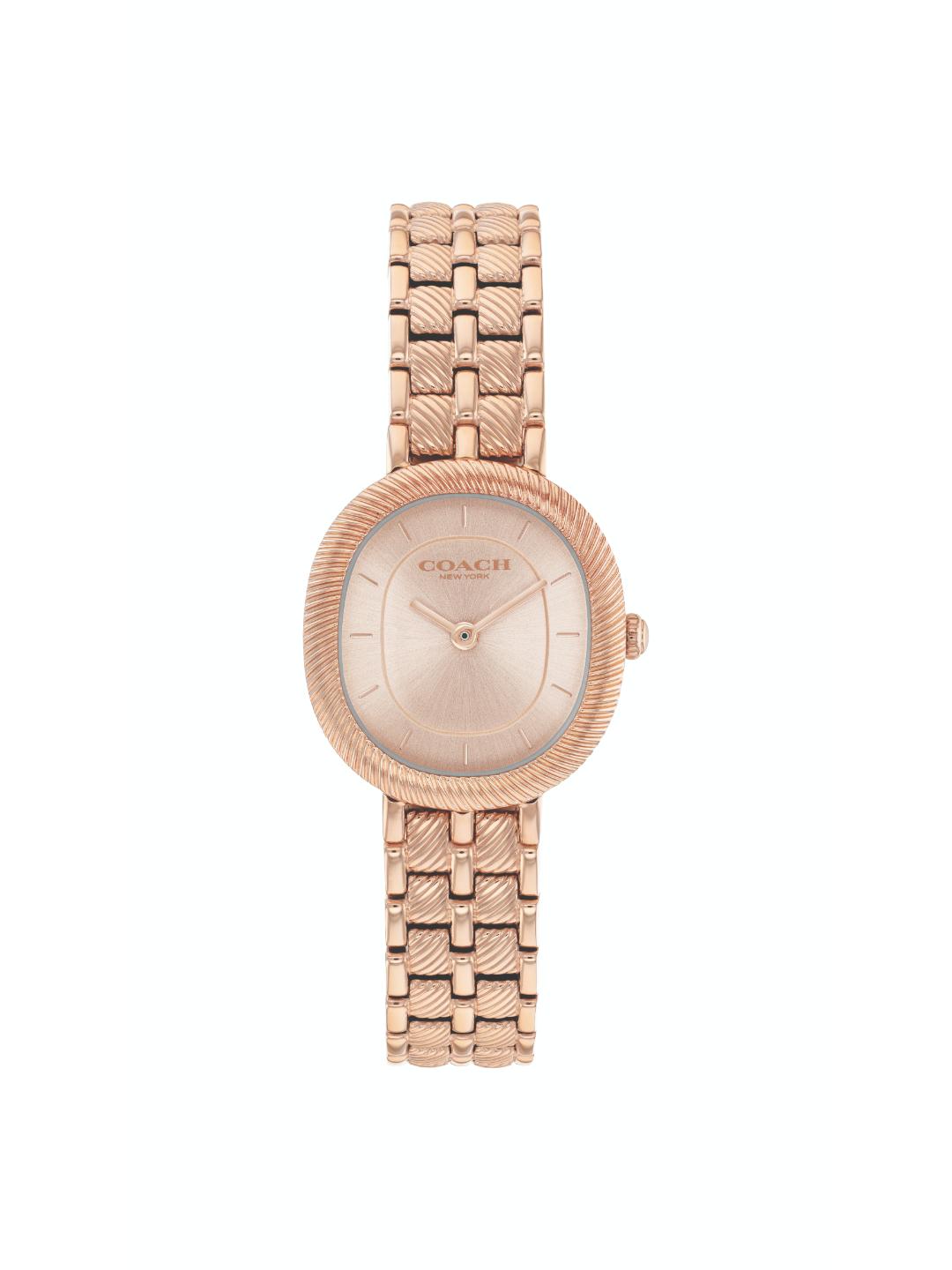 Coach Harlow Qtz Basic Slim Rose Gold Color Cushion Dial Women's Watch - 14504661