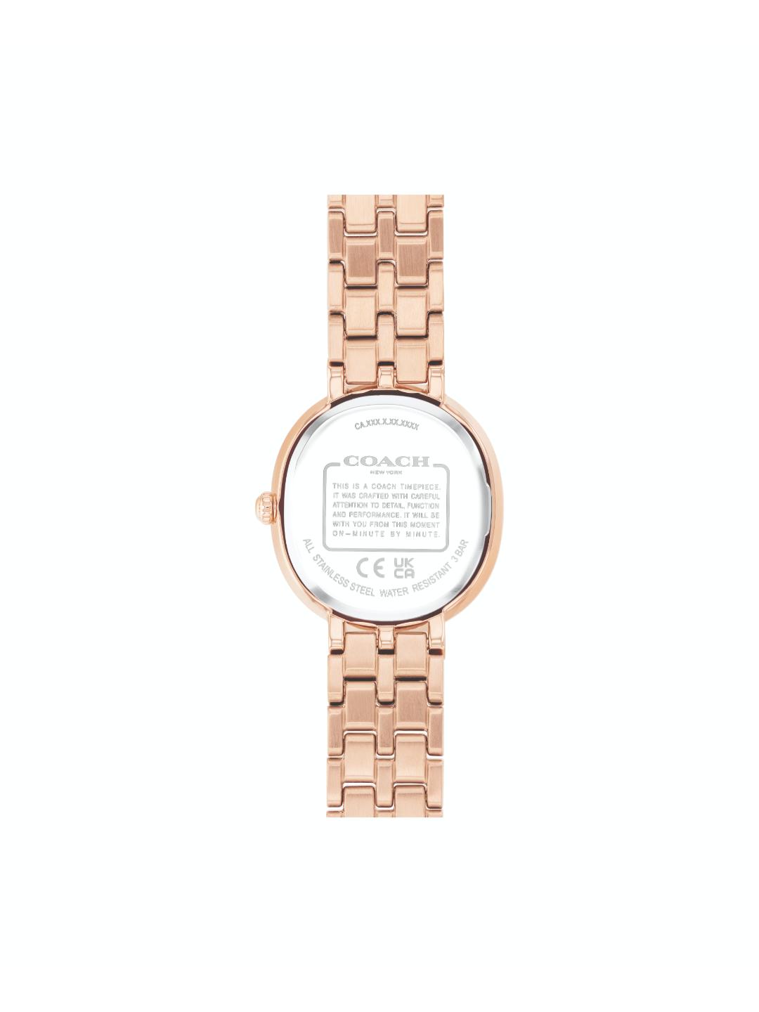 Coach Harlow Qtz Basic Slim Rose Gold Color Cushion Dial Women's Watch - 14504661