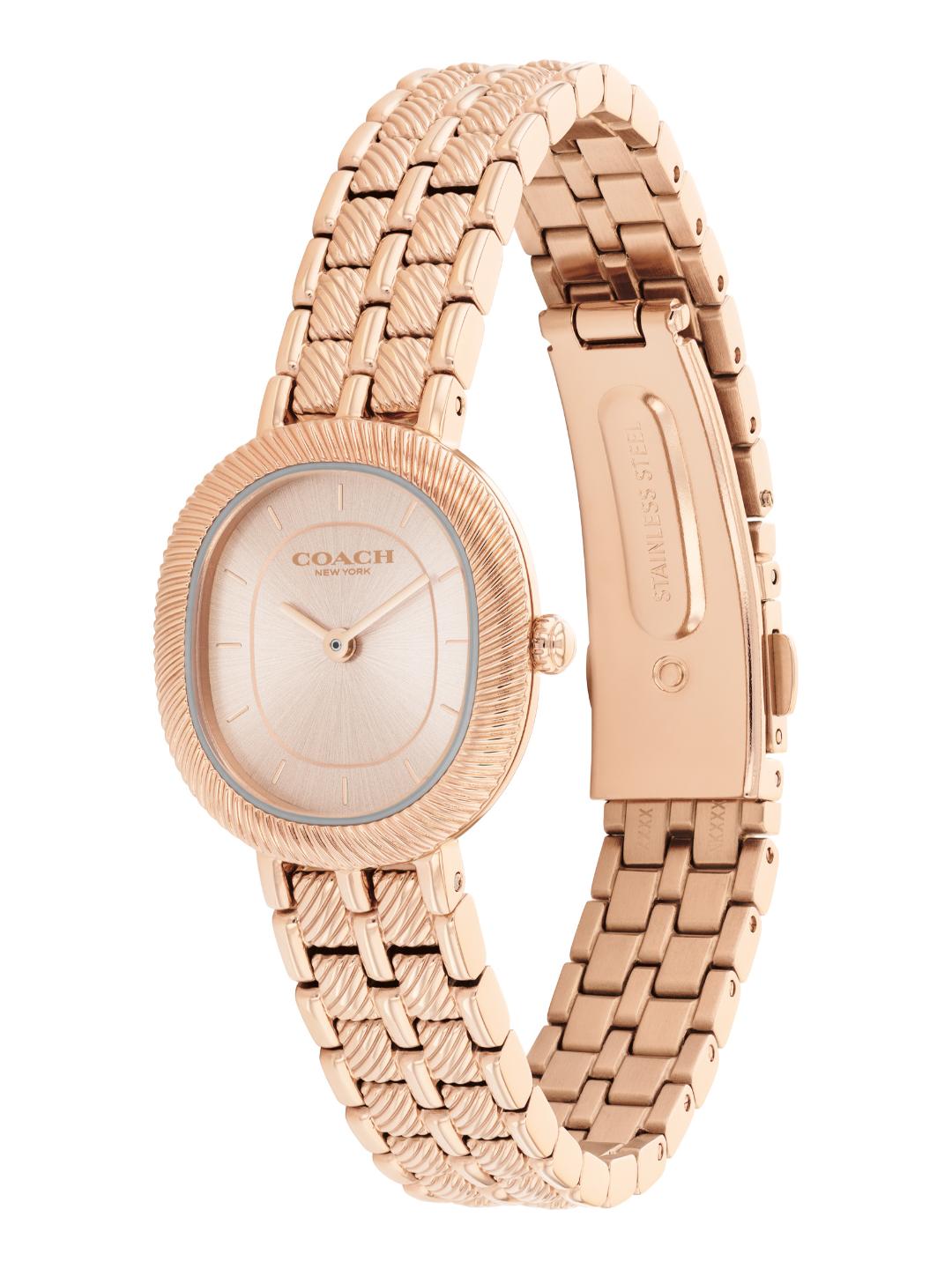 Coach Harlow Qtz Basic Slim Rose Gold Color Cushion Dial Women's Watch - 14504661