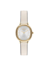 Coach Harlow Qtz Basic Slim Silver White Cushion Dial Women's Watch 14504724