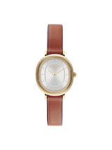 Coach Harlow Qtz Basic Slim Silver White Cushion Dial Women's Watch 14504725
