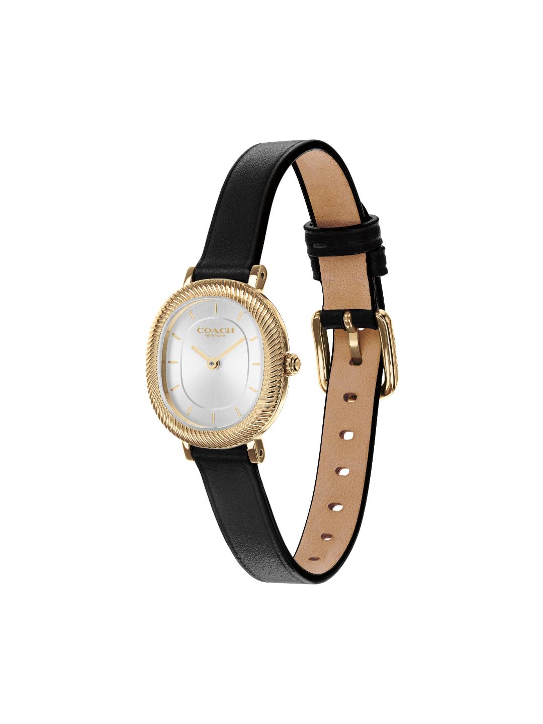 Coach Harlow Qtz Basic Slim Silver White Cushion Dial Women's Watch 14504726
