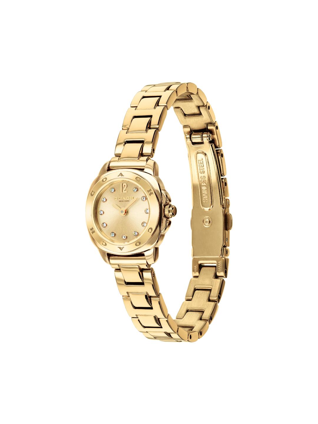 Coach Kitt Thin Gold 21 mm Dial Women Analog Watch 14504728