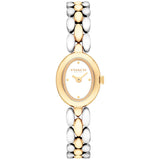 Coach Sammy Qtz Basic Mini Chalk Color Oval Dial Women's Watch 14504738