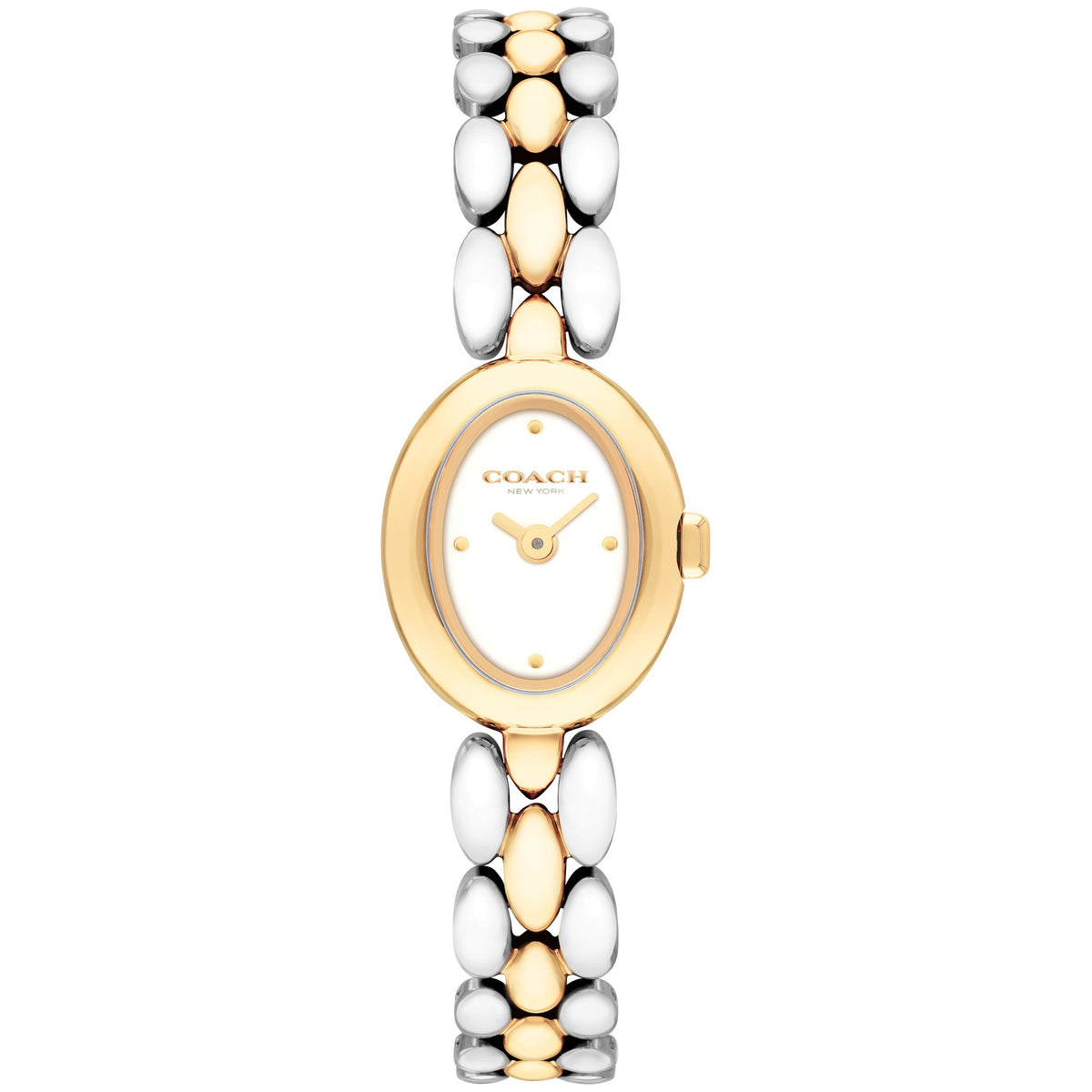 Coach Sammy Qtz Basic Mini Chalk Color Oval Dial Women's Watch 14504738