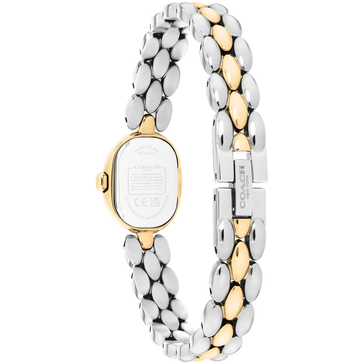 Coach Sammy Qtz Basic Mini Chalk Color Oval Dial Women's Watch 14504738