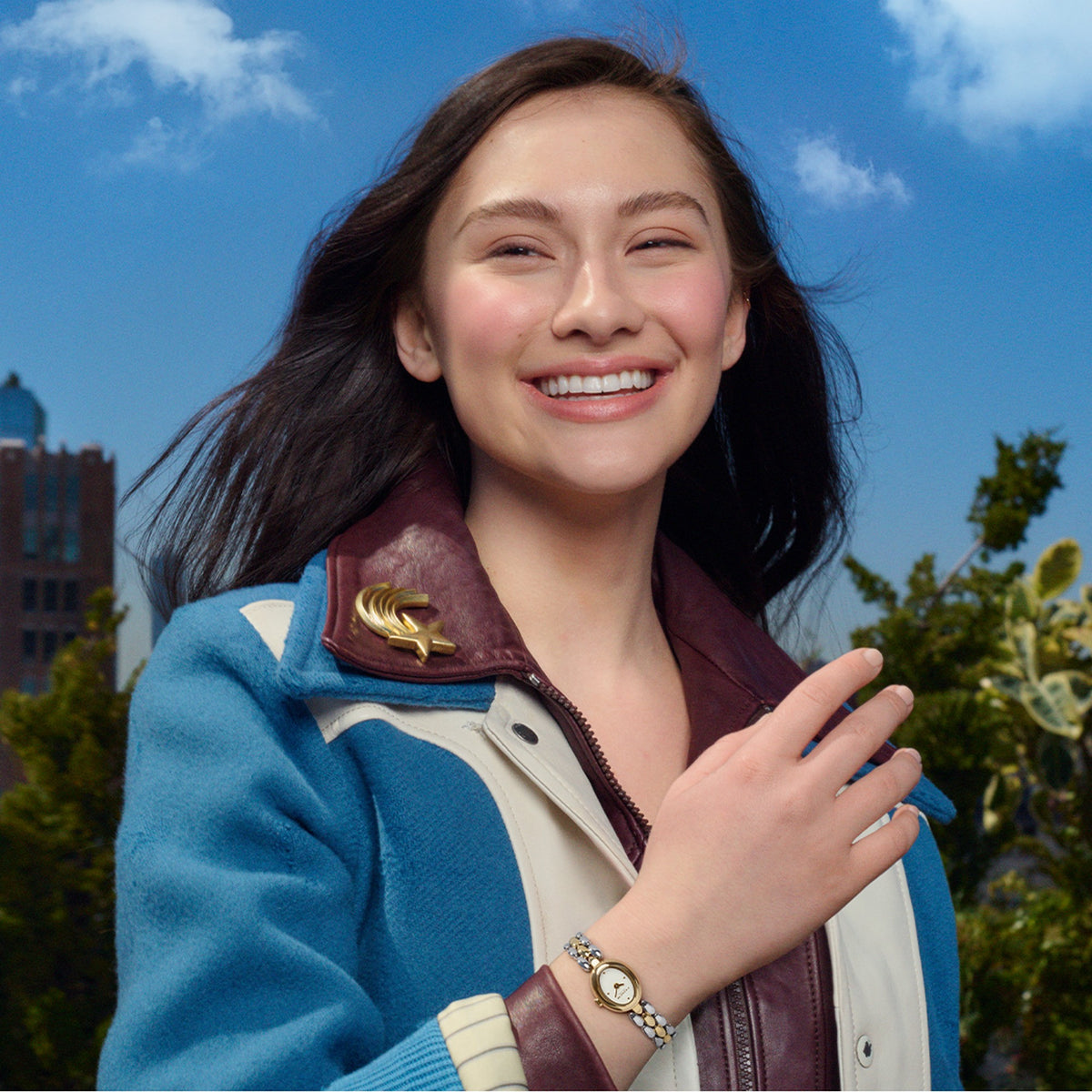 Coach Sammy Qtz Basic Mini Chalk Color Oval Dial Women's Watch 14504738