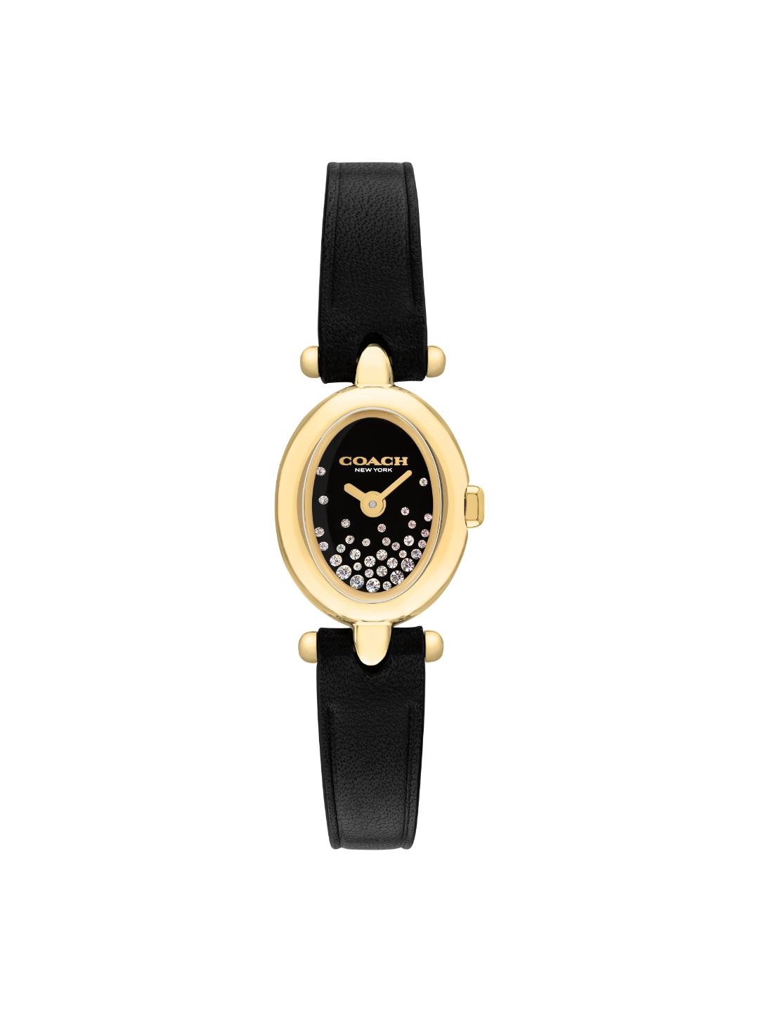 Coach Sammy Qtz Basic Mini Black Oval Dial Women's Watch 14504739