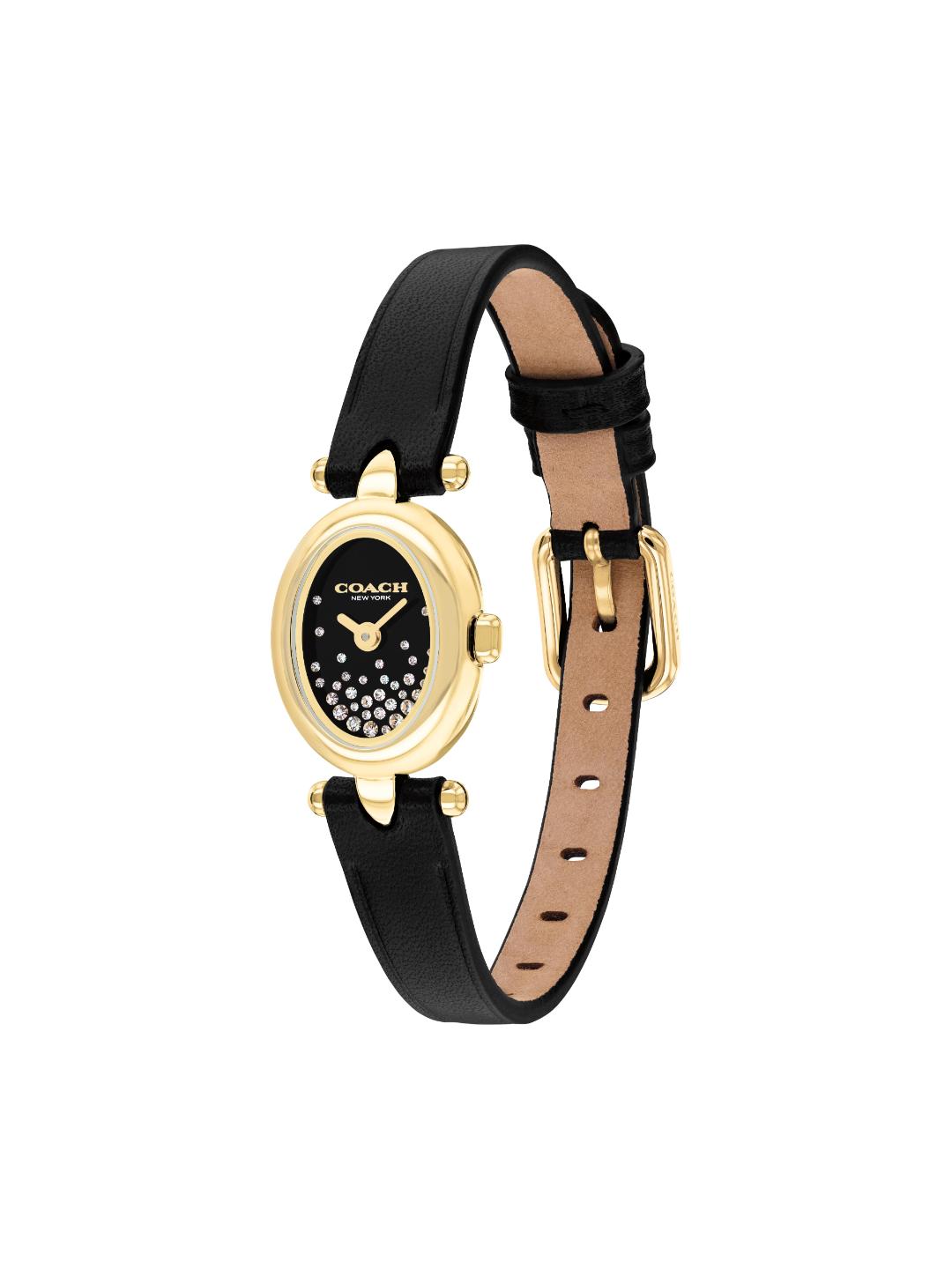 Coach Sammy Qtz Basic Mini Black Oval Dial Women's Watch 14504739