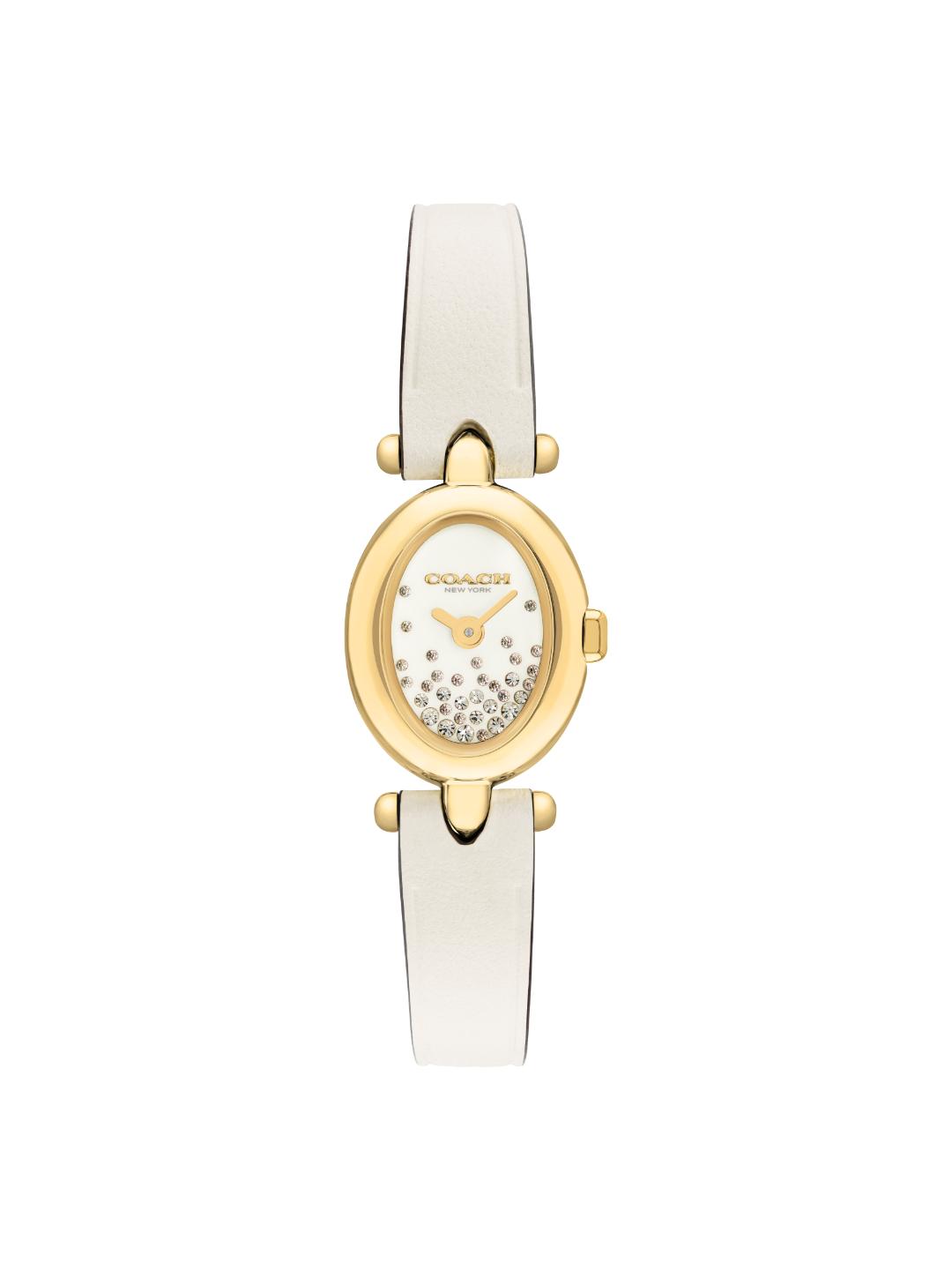 Coach Sammy Qtz Basic Mini Chalk Oval Dial Women's Watch 14504740