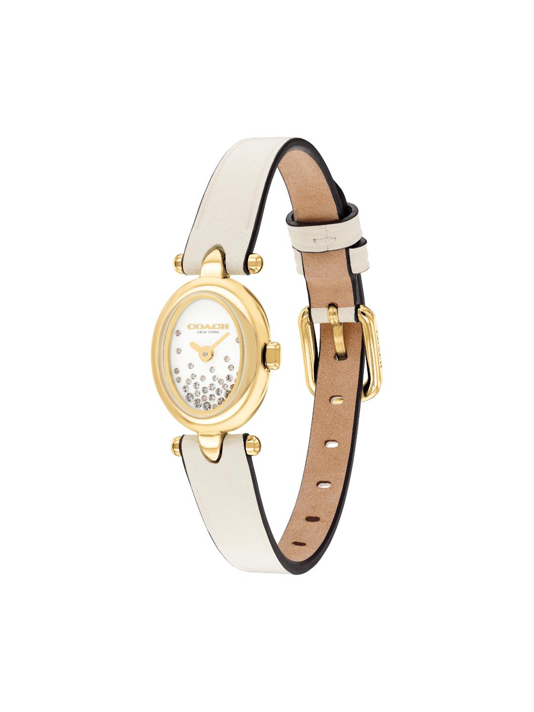 Coach Sammy Qtz Basic Mini Chalk Oval Dial Women's Watch 14504740