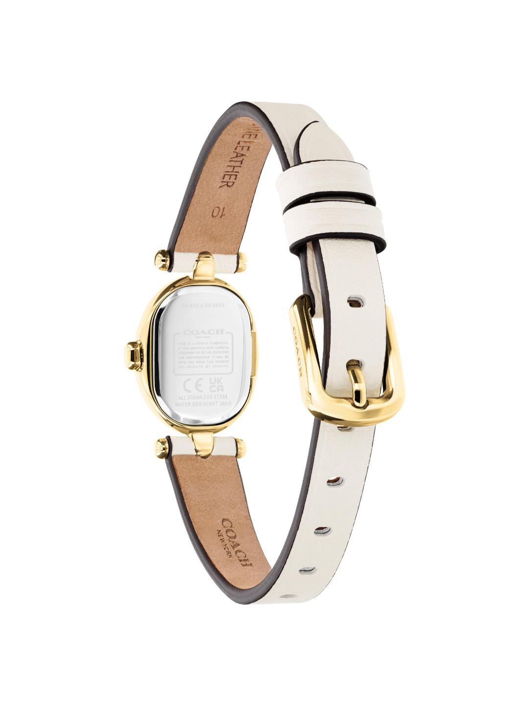 Coach Sammy Qtz Basic Mini Chalk Oval Dial Women's Watch 14504740