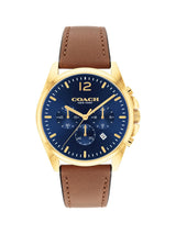 Coach Greyson Qtz Fashion Chrono Dark Blue Round Dial Men's Watch 14602629