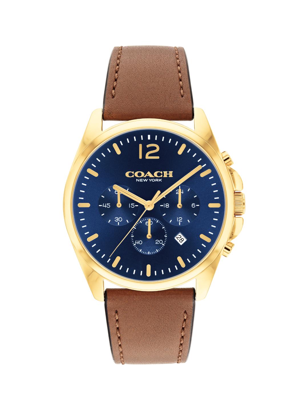 Coach Greyson Qtz Fashion Chrono Dark Blue Round Dial Men's Watch 14602629