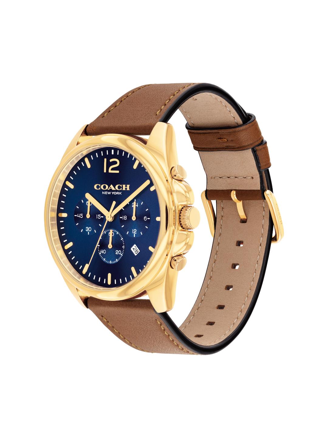 Coach Greyson Qtz Fashion Chrono Dark Blue Round Dial Men's Watch 14602629