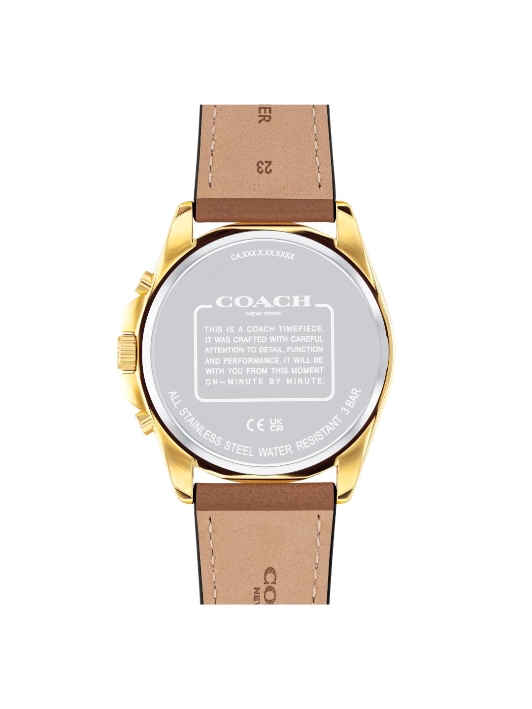 Coach Greyson Qtz Fashion Chrono Dark Blue Round Dial Men's Watch 14602629