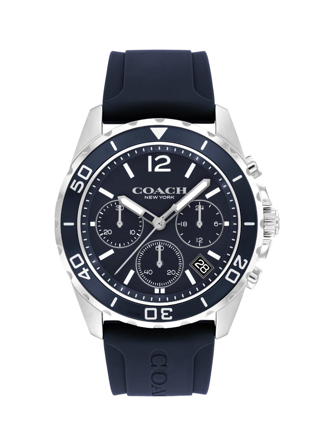 Coach Kent Qtz Fashion Chrono Navy Round Dial Men's Watch 14602641