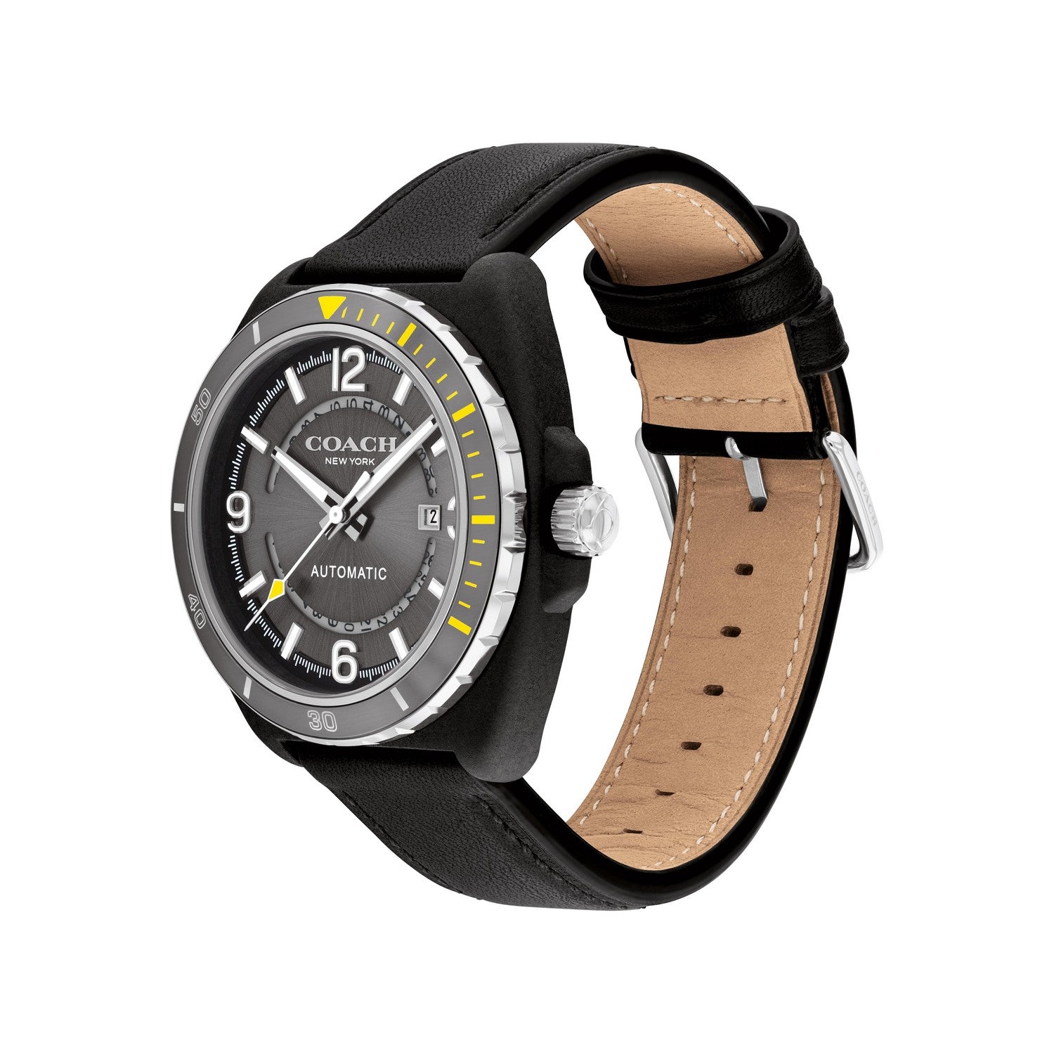 Coach CHARTER 44.5 mm Grey Dial Men Watch 14602735