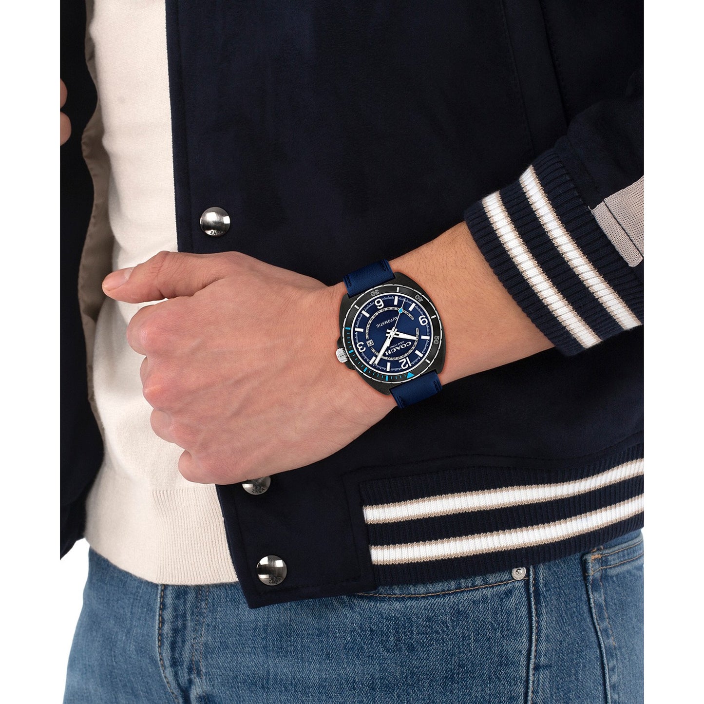 Coach CHARTER 44.5 mm Blue Dial Men Watch 14602736