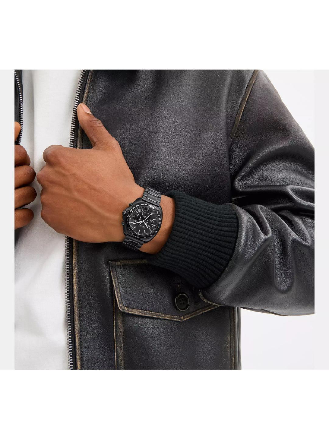 Coach Charter Chrono Black 39 mm Dial Men Watch 14602739