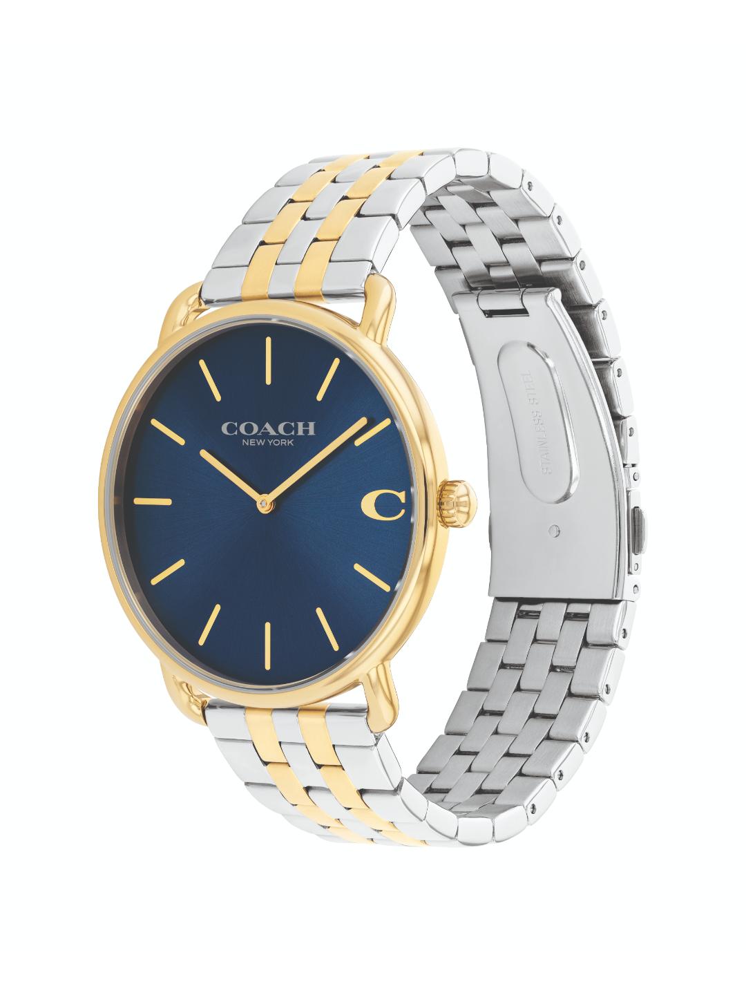 Coach Elliot Qtz Basic Blue Color Round Dial Men's Watch - 14602748