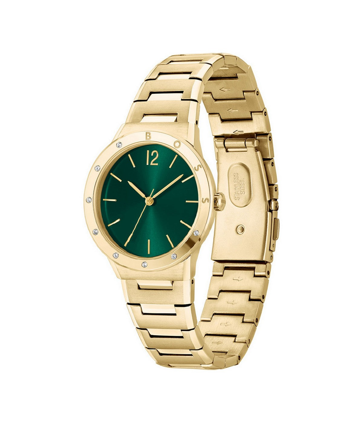 Boss BREATH 34 mm Green Dial Women Watch 1502649