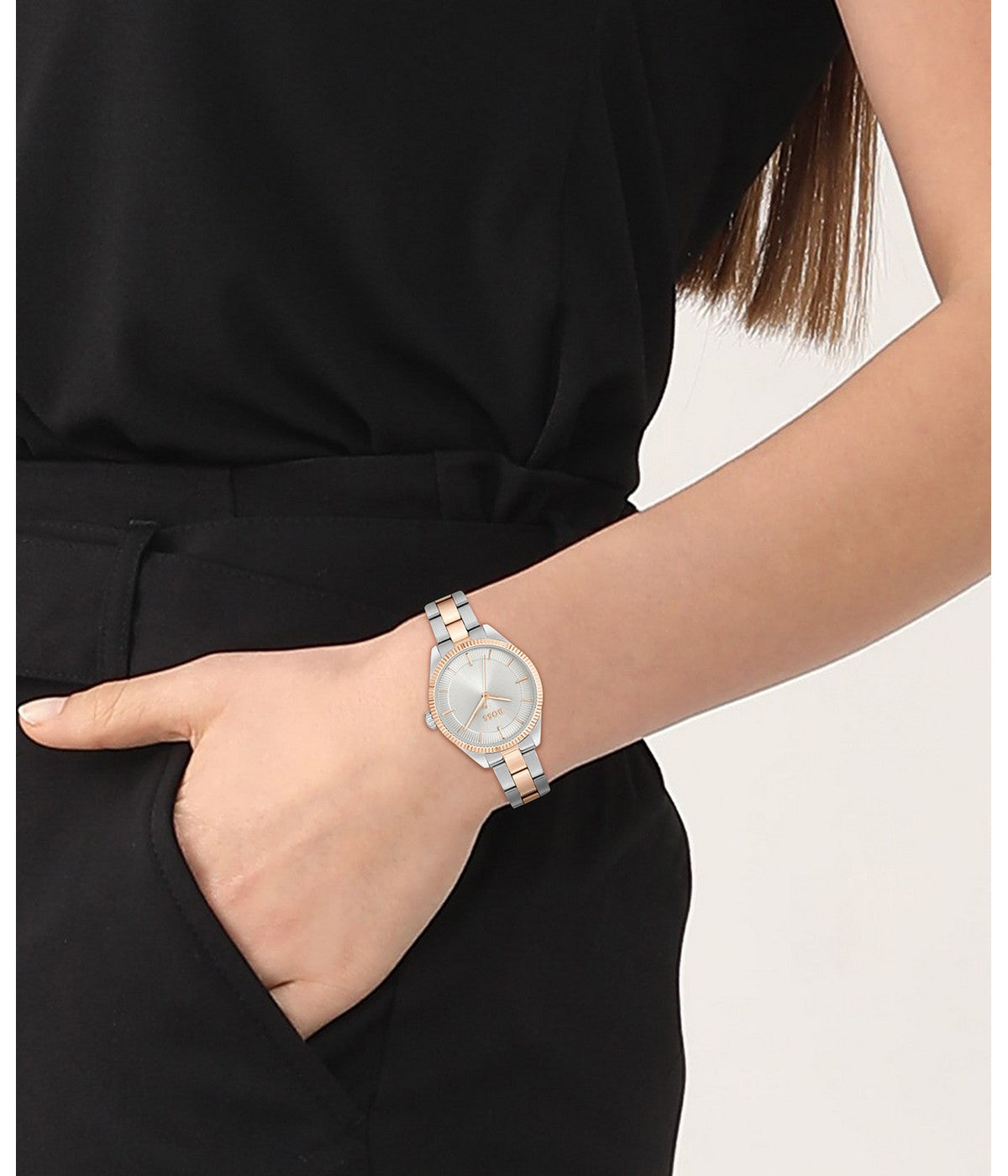 Boss SAGE 32 mm Silver Dial Women Watch 1502727