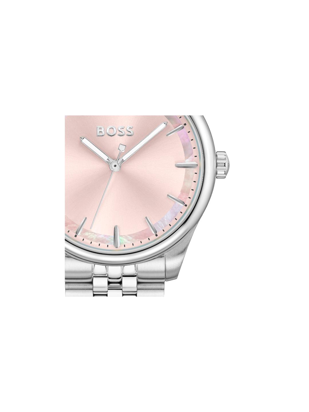 Boss Graceful Qtz Basic 36 mm Pink Mother Of Pearl Dial Women Watch 1502776